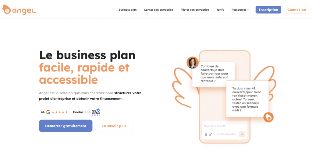 angel start business plan